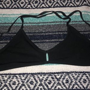 Black tie back Jolyn top